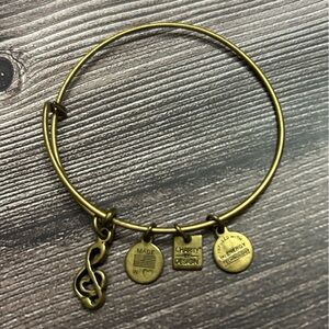 Alex and Ani Brass Charm Bracelet